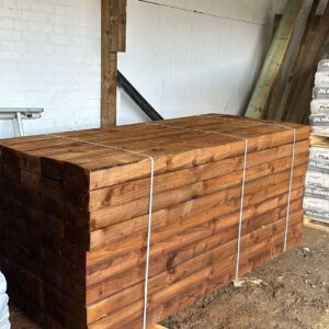 Brown Treated Railway Sleepers